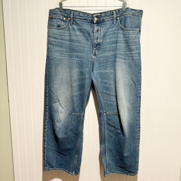 Madewell The Darted Barrel Leg Jean Size 33 - Picture 2 of 8